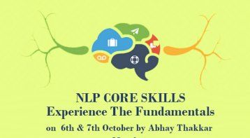 NLP Core Skills workshop by Abhay Thakkar - India’s favorite